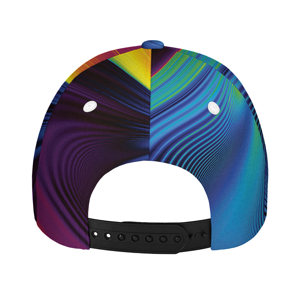 Colorful Psychedelic Print Baseball Cap