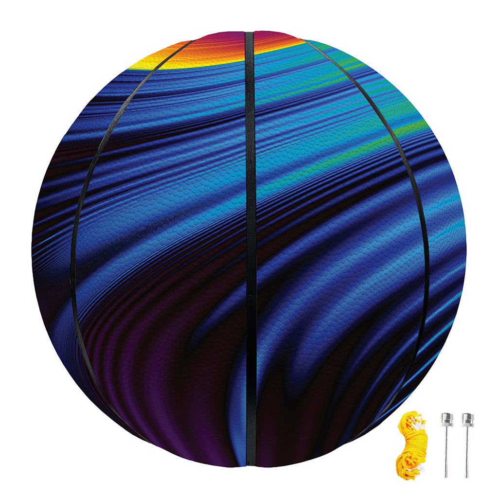 Colorful Psychedelic Print Basketball