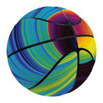 Colorful Psychedelic Print Basketball