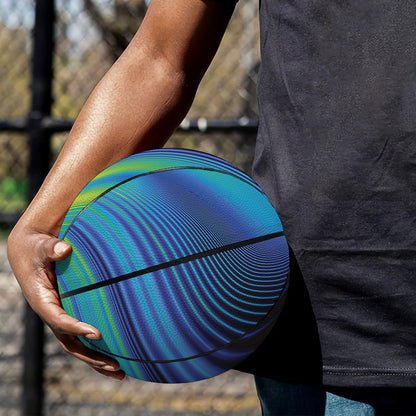 Colorful Psychedelic Print Basketball