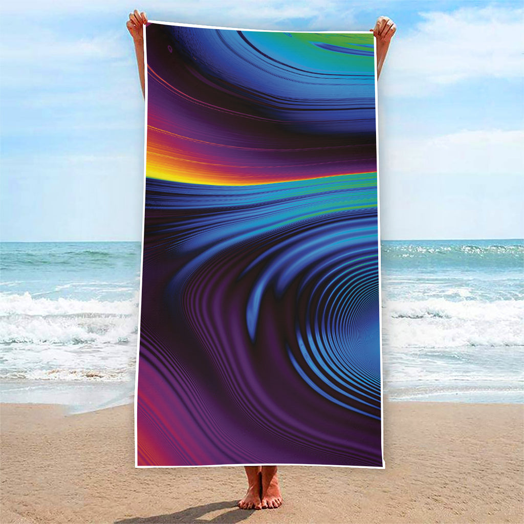 Colorful Psychedelic Print Beach Towel