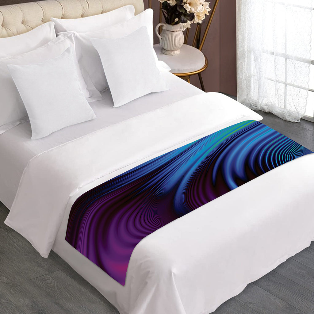 Colorful Psychedelic Print Bed Runner