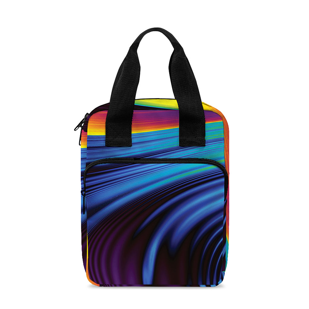 Colorful Psychedelic Print Bible Tote Bag