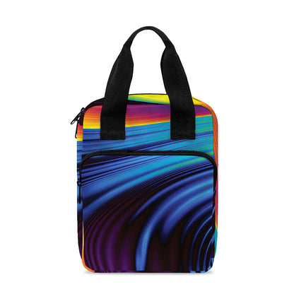 Colorful Psychedelic Print Bible Tote Bag