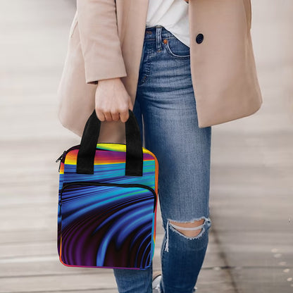Colorful Psychedelic Print Bible Tote Bag