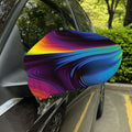 Colorful Psychedelic Print Car Side Mirror Covers