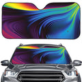 Colorful Psychedelic Print Car Windshield Sun Shade