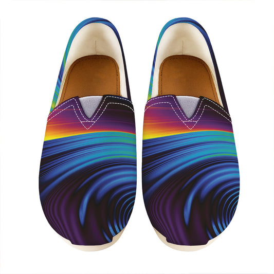 Colorful Psychedelic Print Casual Shoes