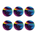Colorful Psychedelic Print Coaster Set