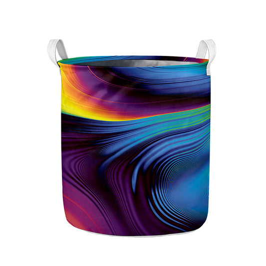 Colorful Psychedelic Print Collapsible Laundry Basket