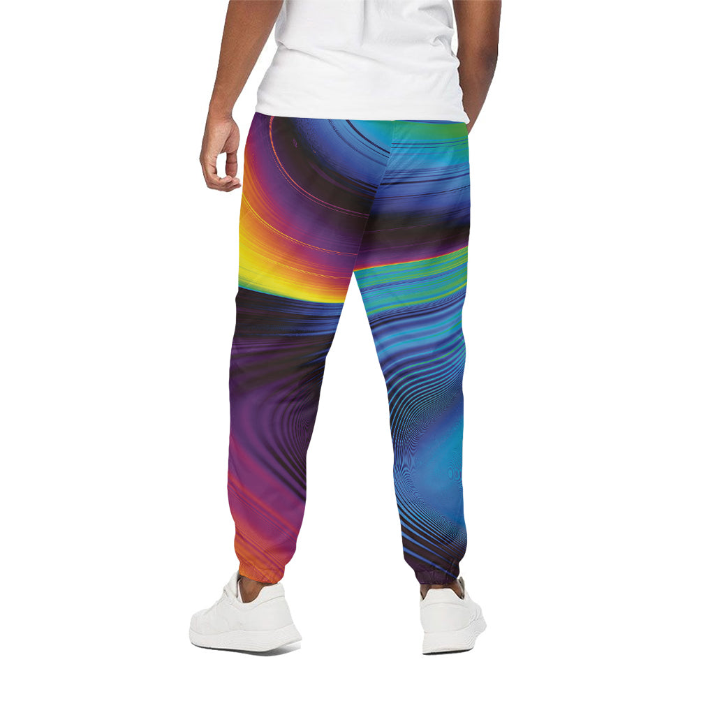 Colorful Psychedelic Print Cotton Pants