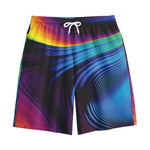 Colorful Psychedelic Print Cotton Shorts