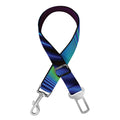 Colorful Psychedelic Print Dog Seat Belt