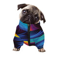 Colorful Psychedelic Print Dog Zip Up Jacket
