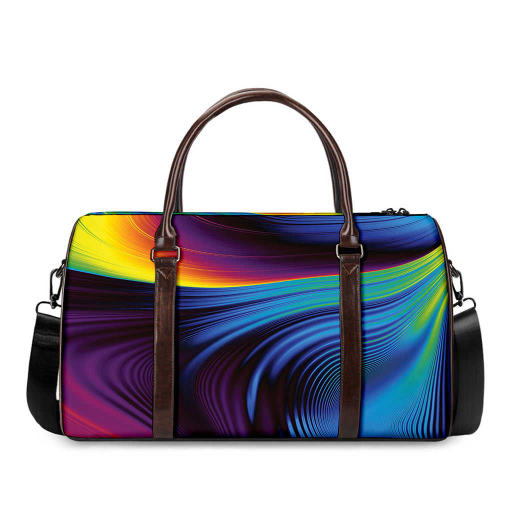 Colorful Psychedelic Print Duffle Bag