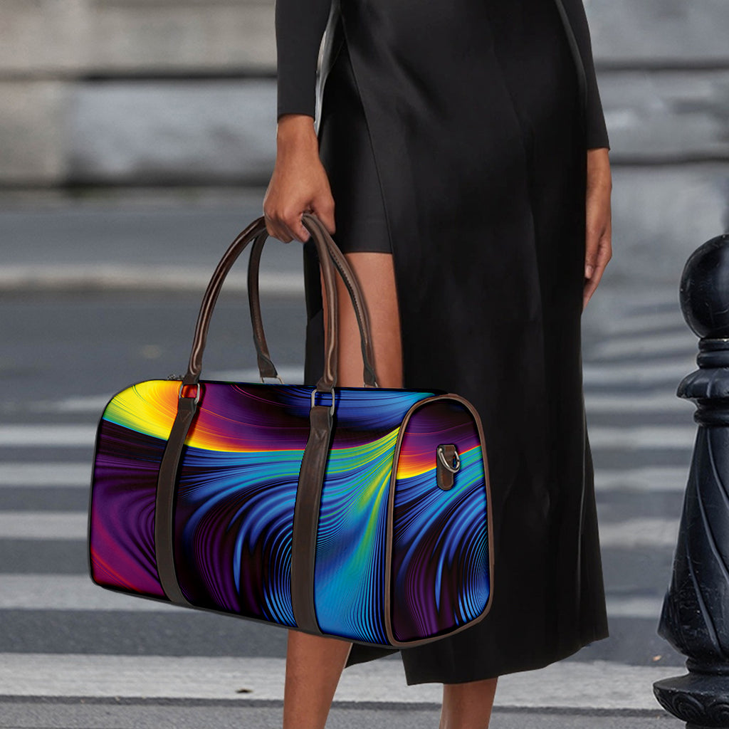 Colorful Psychedelic Print Duffle Bag