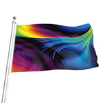 Colorful Psychedelic Print Flag