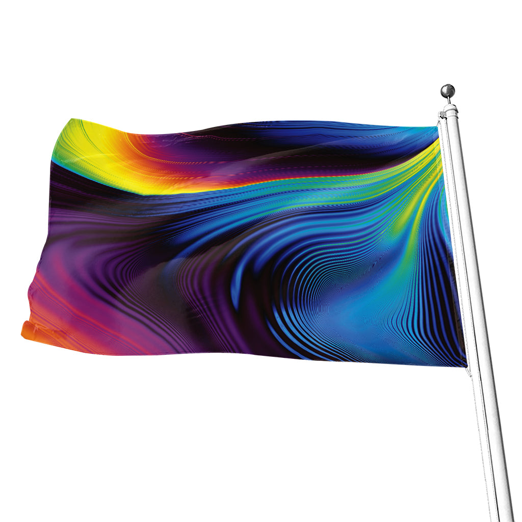Colorful Psychedelic Print Flag