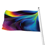 Colorful Psychedelic Print Flag