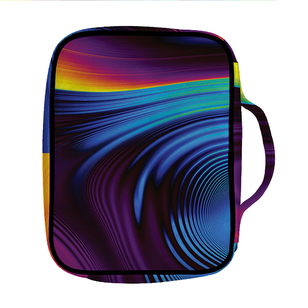 Colorful Psychedelic Print Front Pocket Bible Bag