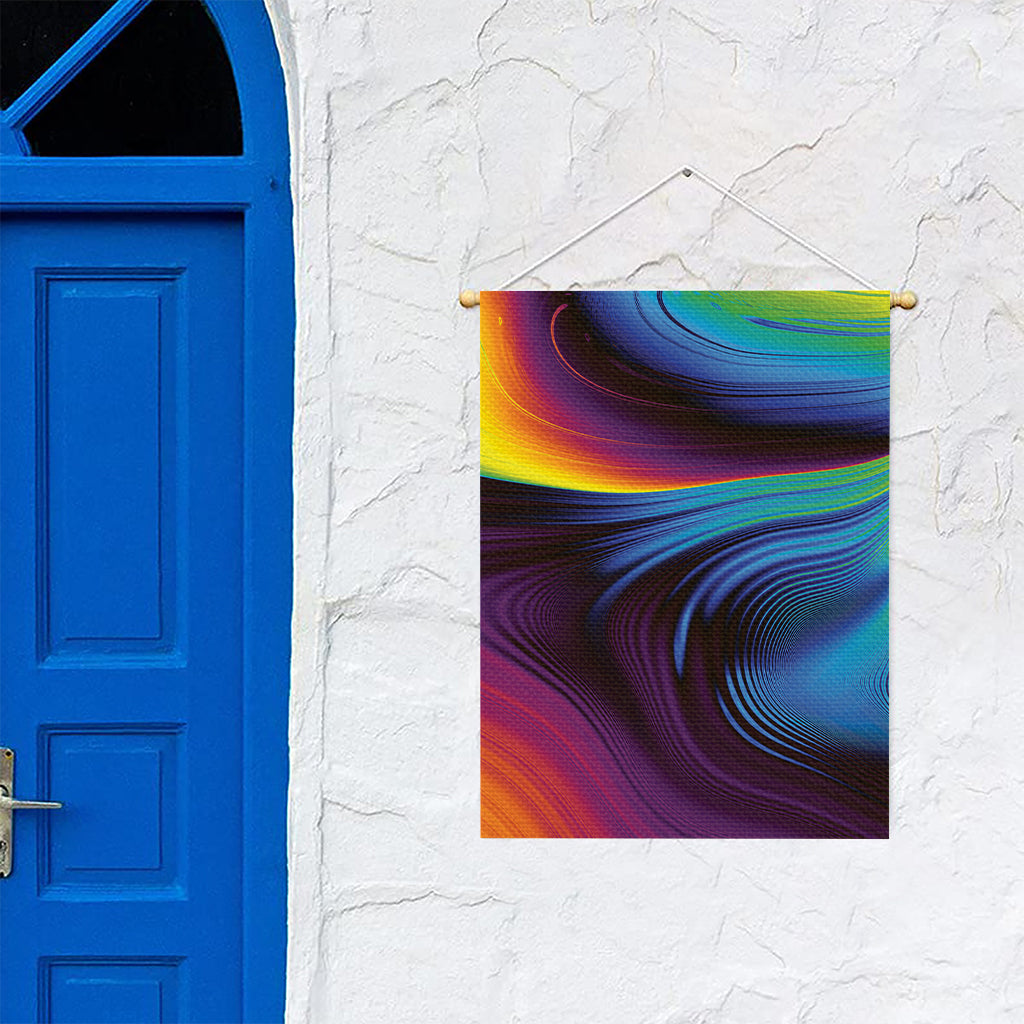 Colorful Psychedelic Print Garden Flag