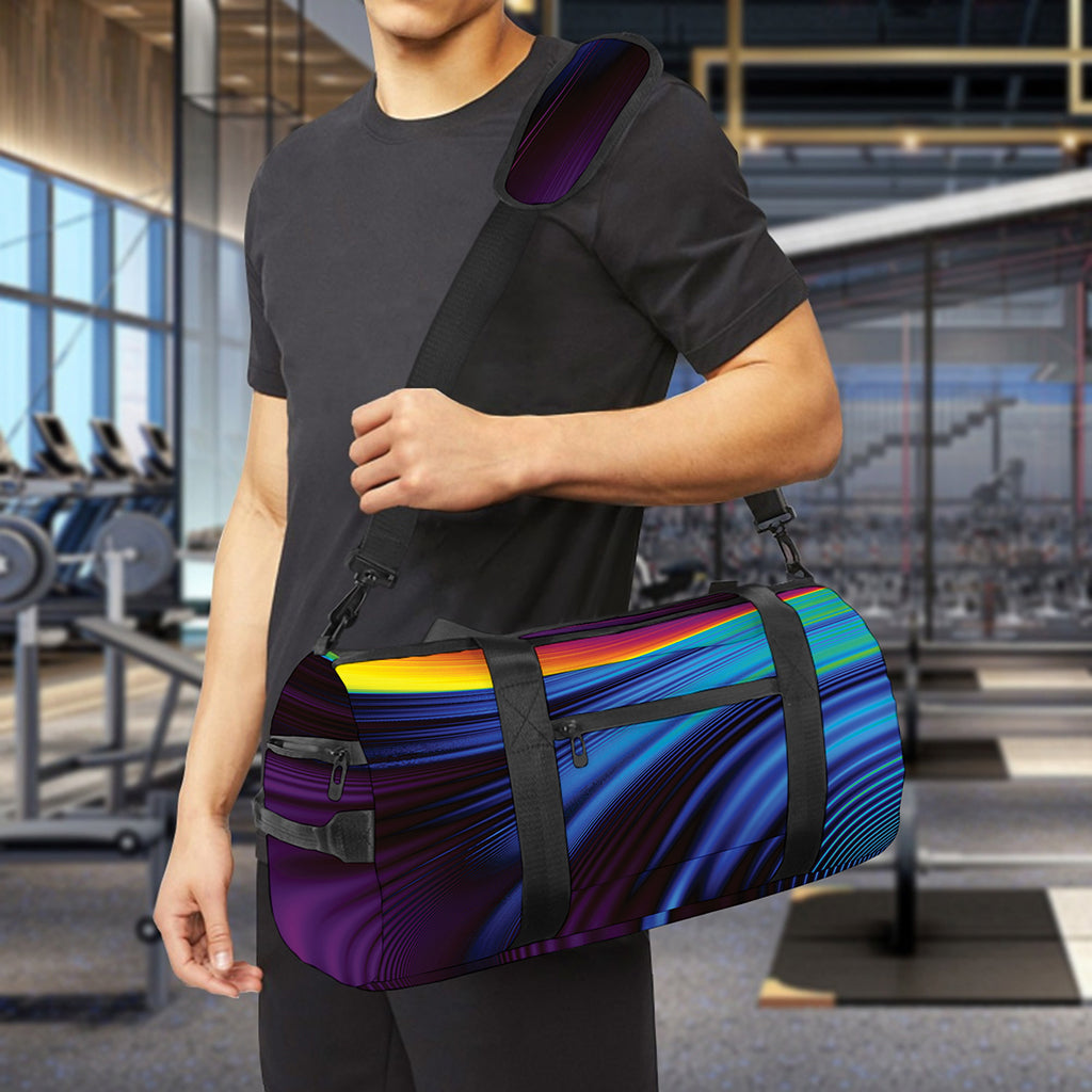 Colorful Psychedelic Print Gym Bag