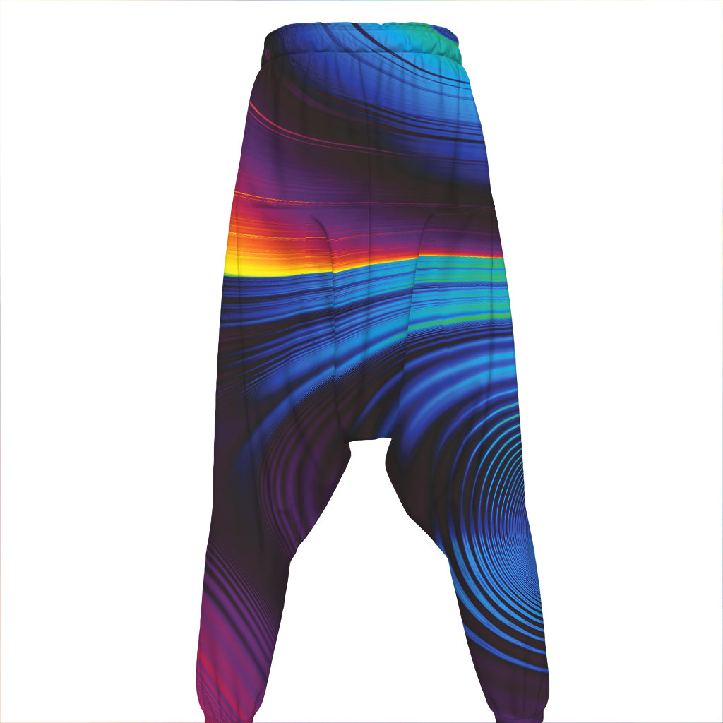 Colorful Psychedelic Print Hammer Pants