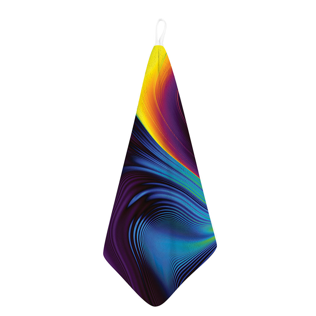 Colorful Psychedelic Print Hand Towel