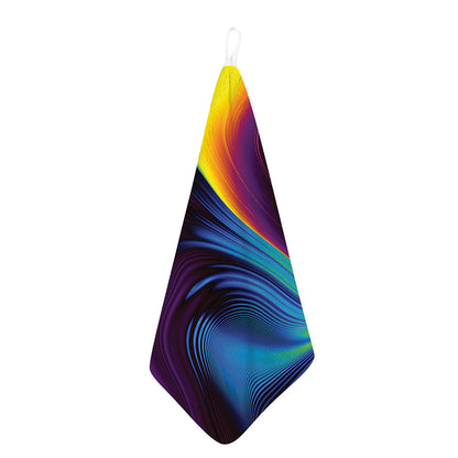 Colorful Psychedelic Print Hand Towel
