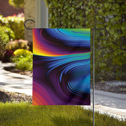 Colorful Psychedelic Print House Flag