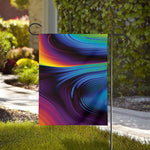 Colorful Psychedelic Print House Flag