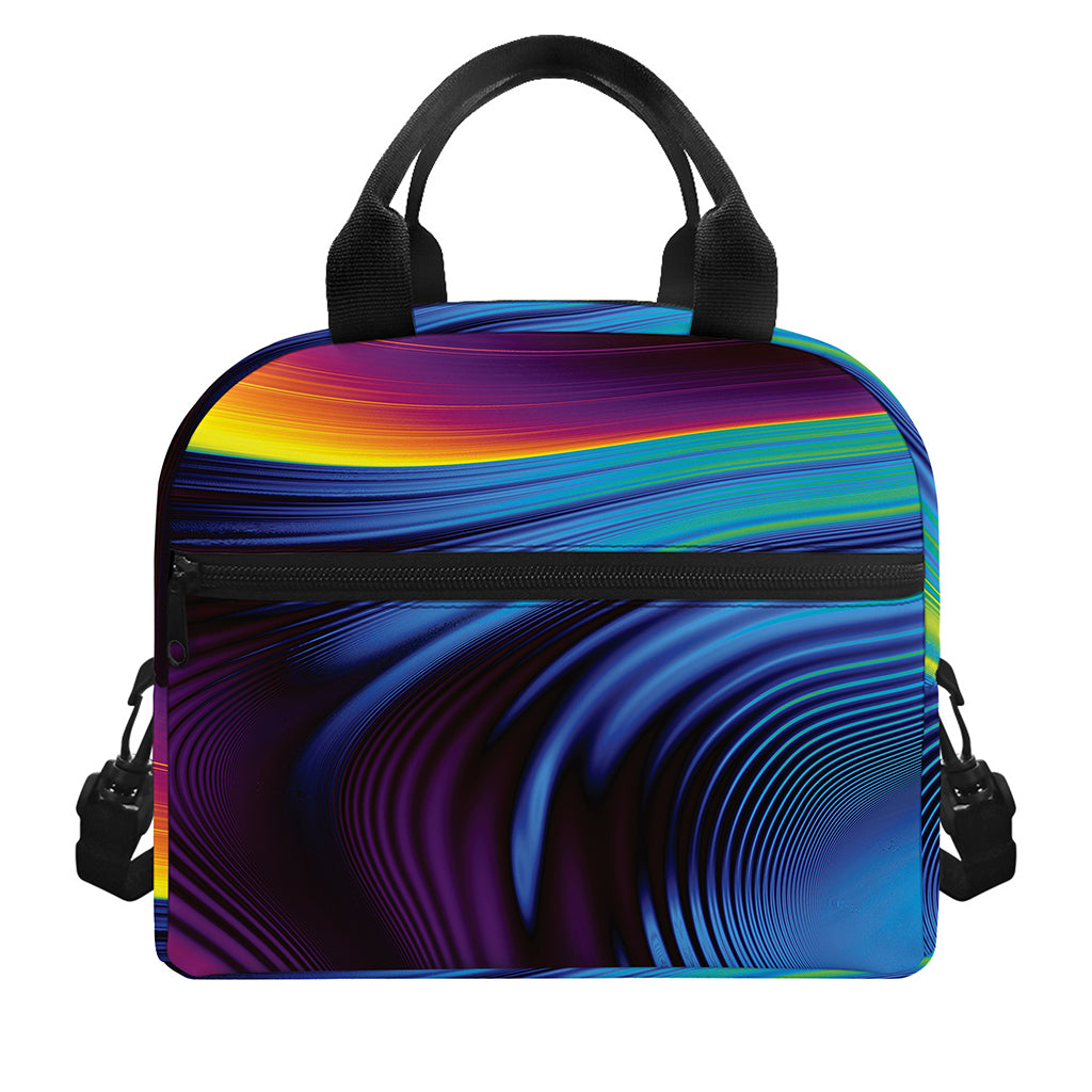 Colorful Psychedelic Print Insulated Lunch Bag
