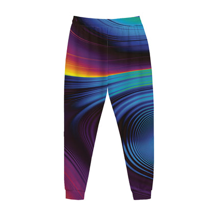 Colorful Psychedelic Print Jogger Pants