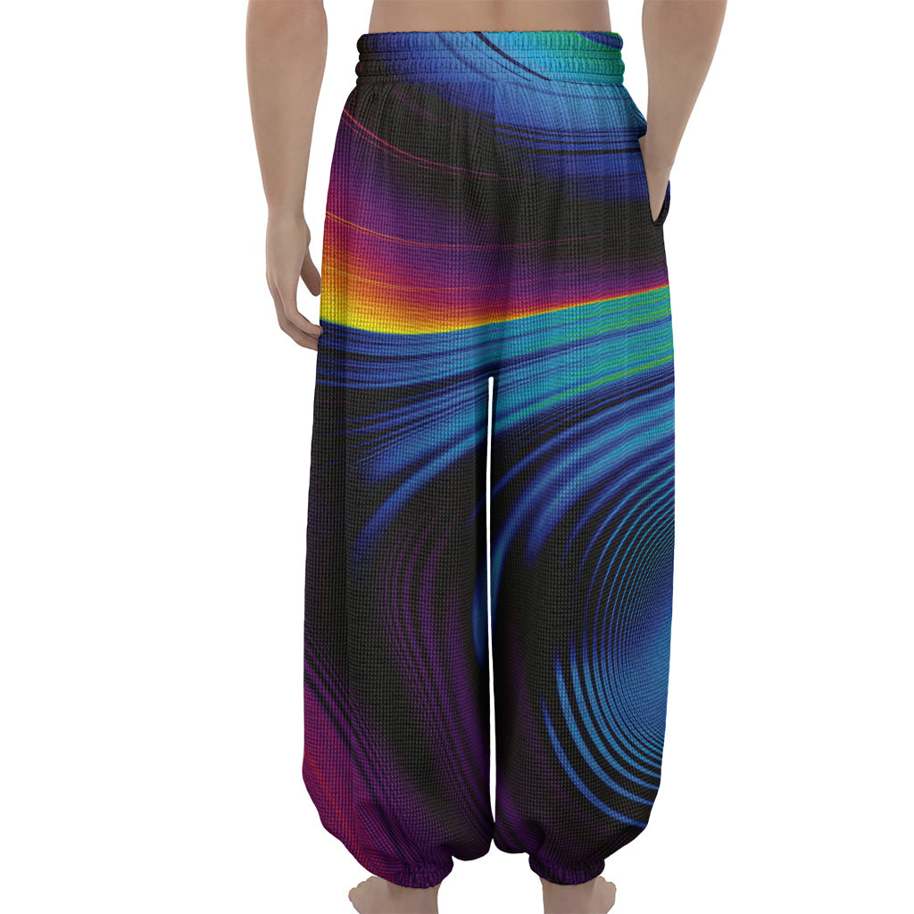 Colorful Psychedelic Print Lantern Pants