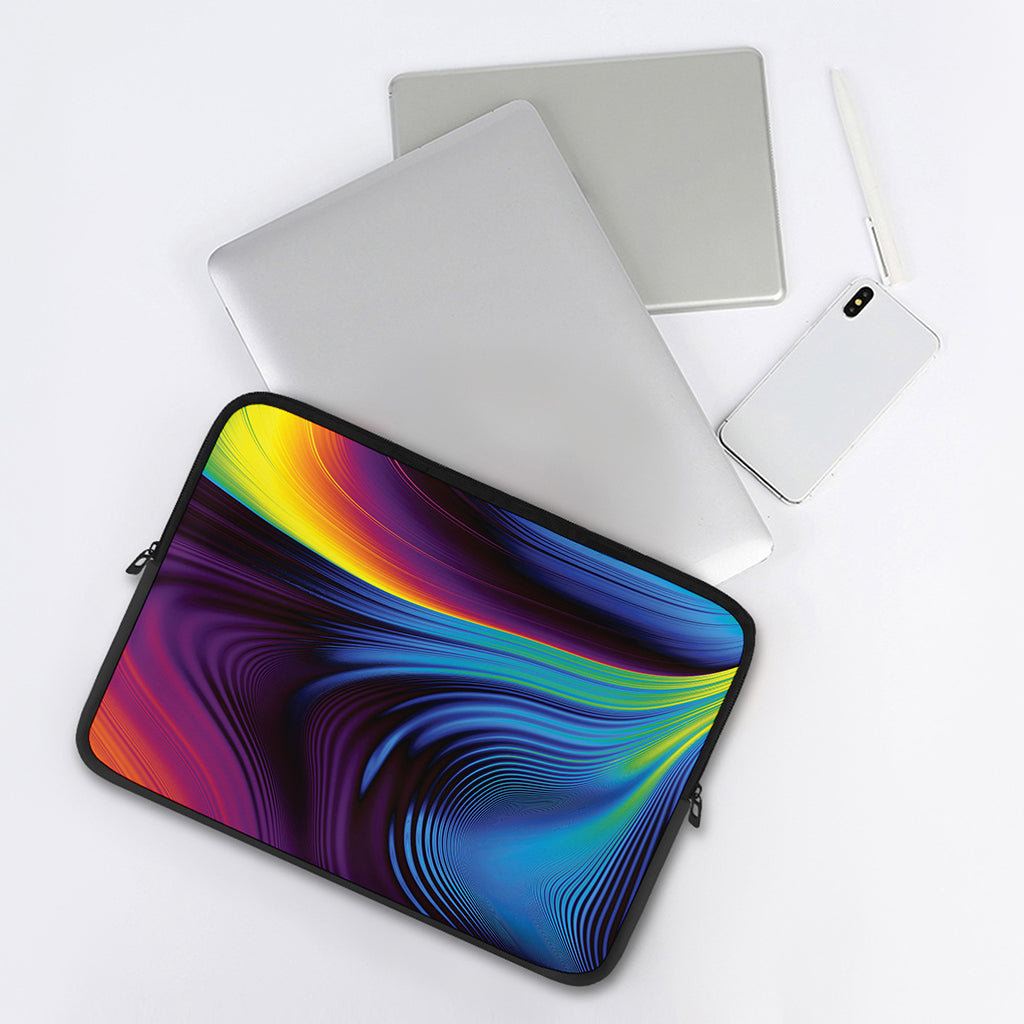 Colorful Psychedelic Print Laptop Sleeve