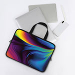 Colorful Psychedelic Print Laptop Sleeve With Handle