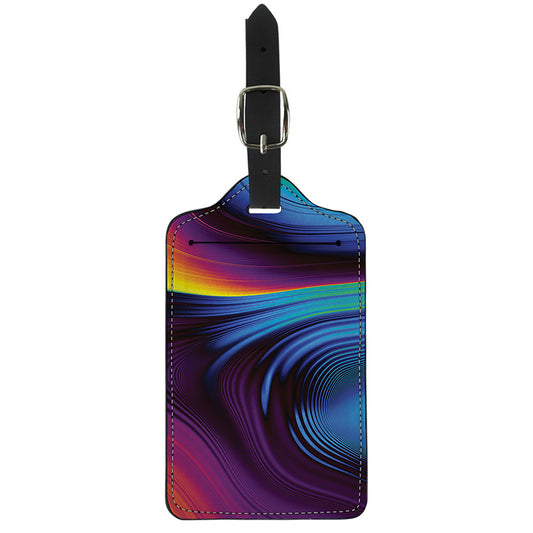 Colorful Psychedelic Print Luggage Tag