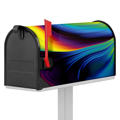 Colorful Psychedelic Print Mailbox Cover