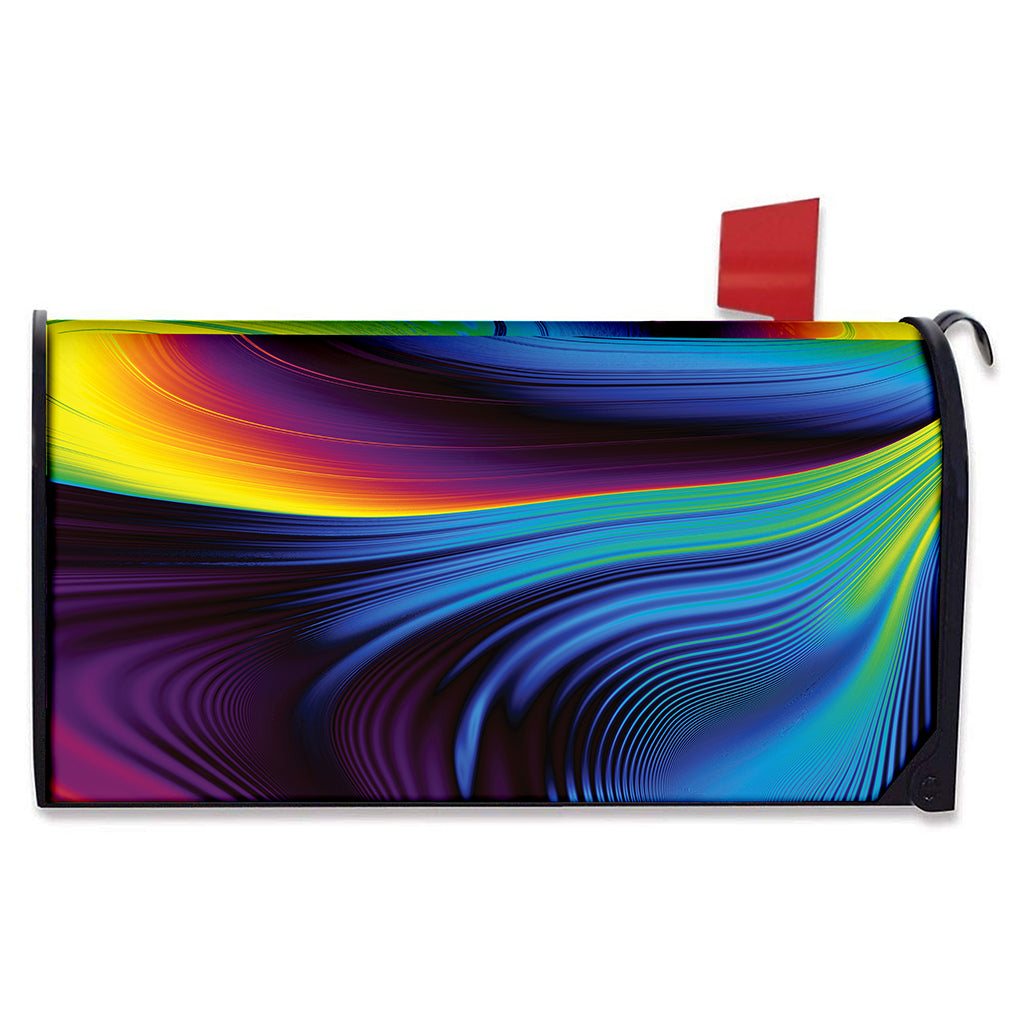 Colorful Psychedelic Print Mailbox Cover