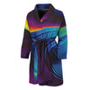 Colorful Psychedelic Print Men's Bathrobe