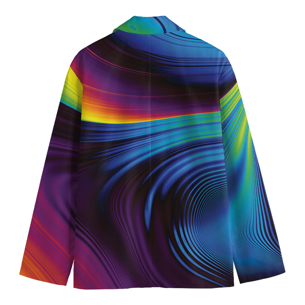 Colorful Psychedelic Print Men's Blazer