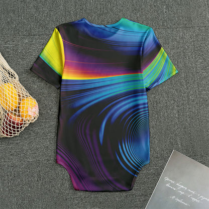 Colorful Psychedelic Print Men's Bodysuit