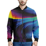 Colorful Psychedelic Print Men's Bomber Jacket
