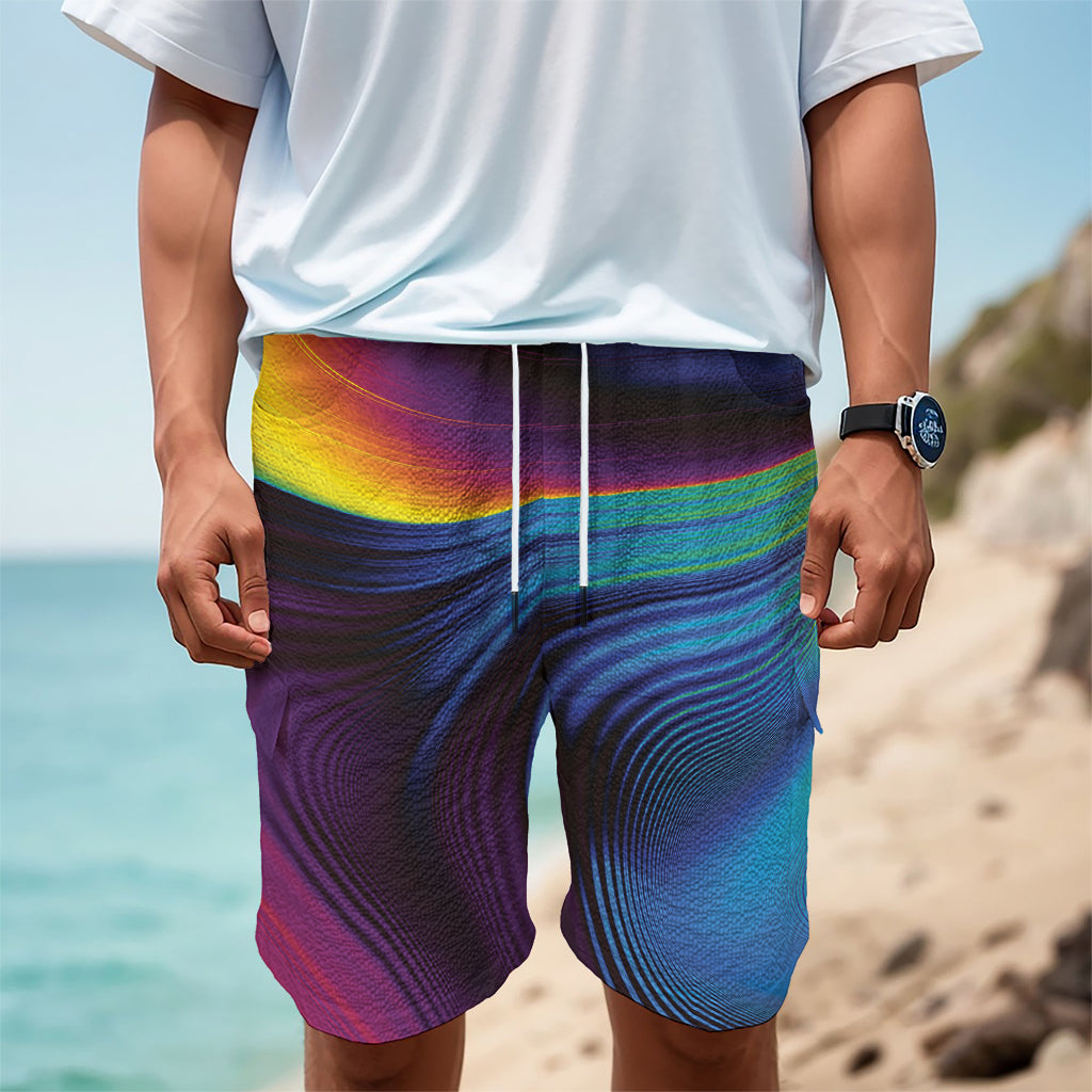 Colorful Psychedelic Print Men's Cargo Shorts