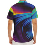 Colorful Psychedelic Print Men's Deep V-Neck Shirt