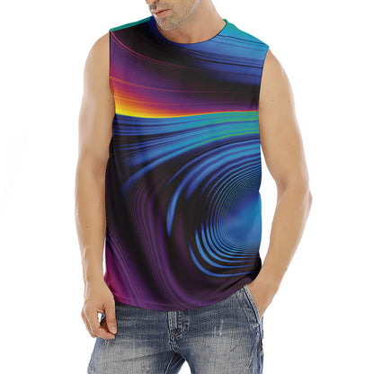Colorful Psychedelic Print Men's Fitness Tank Top