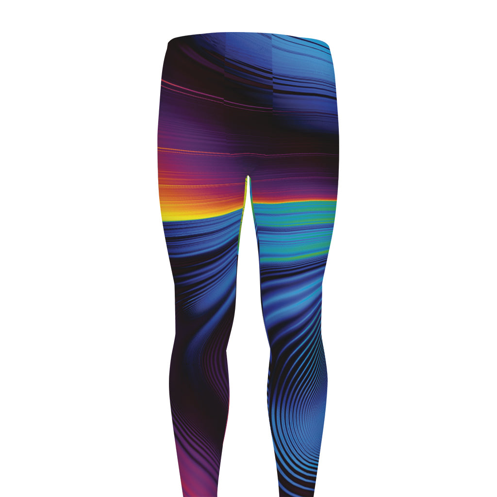 Colorful Psychedelic Print Men's leggings