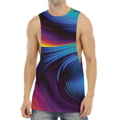 Colorful Psychedelic Print Men's Muscle Tank Top