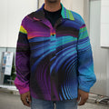 Colorful Psychedelic Print Men's Shirt Jacket