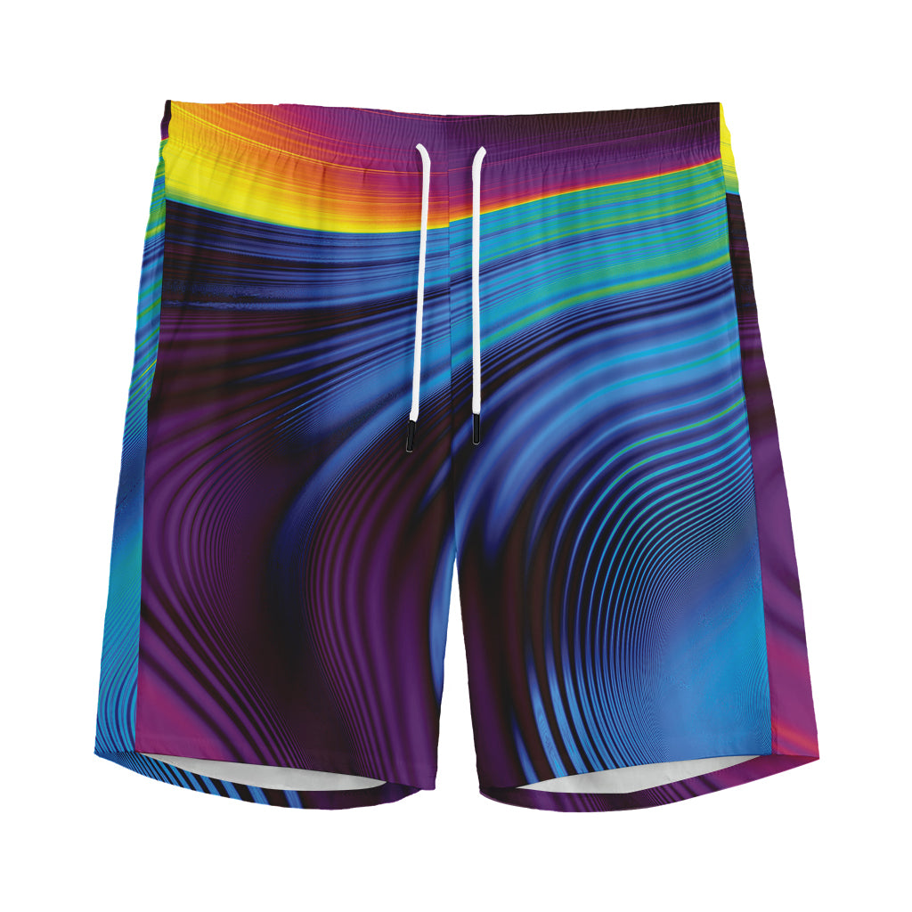 Colorful Psychedelic Print Men's Sports Shorts